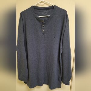 Nautica Men's Long Sleeve Henley Top